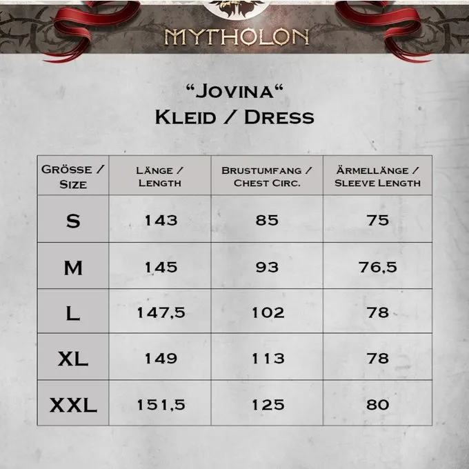 Mytholon Middeleeuwse Jurk Jovina, Groen 6 Mytholon Middeleeuwse Jurk Jovina, Groen - Afbeelding 4