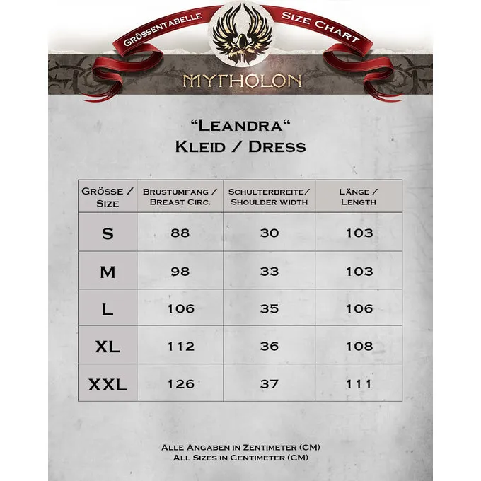 Mytholon Middeleeuwse Overjurk Leandra, Bruin 5 Mytholon Middeleeuwse Overjurk Leandra, Bruin - Afbeelding 3