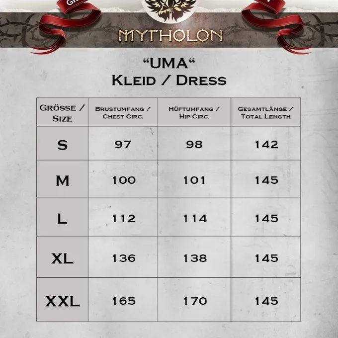 Mytholon Middeleeuwse Surcot Uma, Bruin 6 Mytholon Middeleeuwse Surcot Uma, Bruin - Afbeelding 4