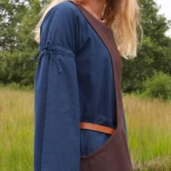 Middeleeuwse Surcotte Isabeau, Bruin -Mode Winkel middeleeuwse surcotte isabeau bruin 2