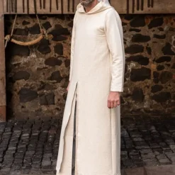 Burgschneider Middeleeuwse Tuniek Met Kap Renaud, Naturel -Mode Winkel middeleeuwse tuniek met kap renaud naturel 2