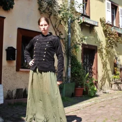 Leonardo Carbone Militair Jasje Emily Zwart -Mode Winkel militair jasje emily zwart 2