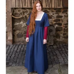 Burgschneider Mouwen Middeleeuwse Jurk Frideswinde Rood -Mode Winkel mouwen middeleeuwse jurk frideswinde rood 2