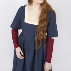 Burgschneider Mouwen Middeleeuwse Jurk Frideswinde Rood -Mode Winkel mouwen middeleeuwse jurk frideswinde rood 4