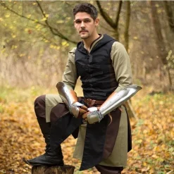 Epic Armoury Mouwloze Jas Assassins Creed, Bruin-zwart -Mode Winkel mouwloze jas assassins creed bruin zwart 3