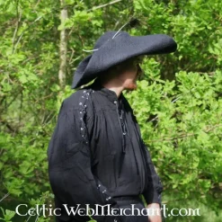 Leonardo Carbone Piratenhemd Met Veters, Wit -Mode Winkel piratenhemd met veters wit 4