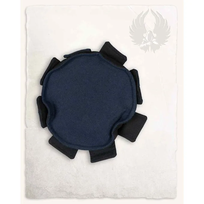 Mytholon Renaissance Herenhoed Lorenz, Zwart-blauw 4 Mytholon Renaissance Herenhoed Lorenz, Zwart-blauw - Afbeelding 2