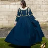 Epic Armoury Renaissance Jurk Lucrezia, Blauw -Mode Winkel renaissance jurk lucrezia blauw