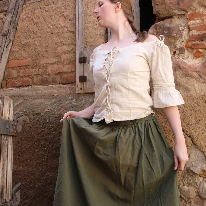 Leonardo Carbone Renaissancerok, Green 4 Leonardo Carbone Renaissancerok, Green - Afbeelding 2