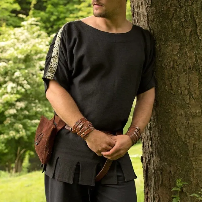 Epic Armoury Romeinse Tuniek Met Boothals Zwart 4 Epic Armoury Romeinse Tuniek Met Boothals Zwart - Afbeelding 2