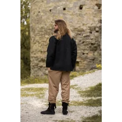 Leonardo Carbone Soldatenhemd, Zwart -Mode Winkel soldatenhemd zwart 3