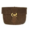 Leonardo Carbone Tasje Met Wolfsluiting, Bruin 1 Leonardo Carbone Tasje Met Wolfsluiting, Bruin -Mode Winkel tasje met wolfsluiting bruin
