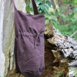 Leonardo Carbone Textielen Schoudertas, Bruin -Mode Winkel textielen schoudertas bruin 5