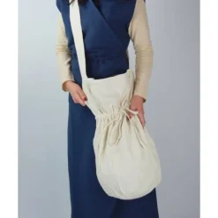 Leonardo Carbone Textielen Schoudertas, Crème