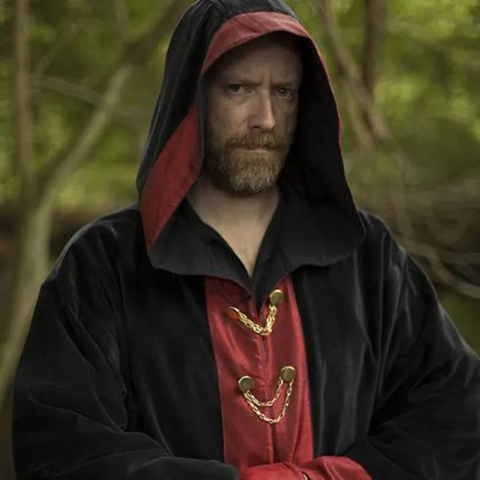 Epic Armoury Tovenaarsgewaad Harry, Zwart-rood 4 Epic Armoury Tovenaarsgewaad Harry, Zwart-rood - Afbeelding 2