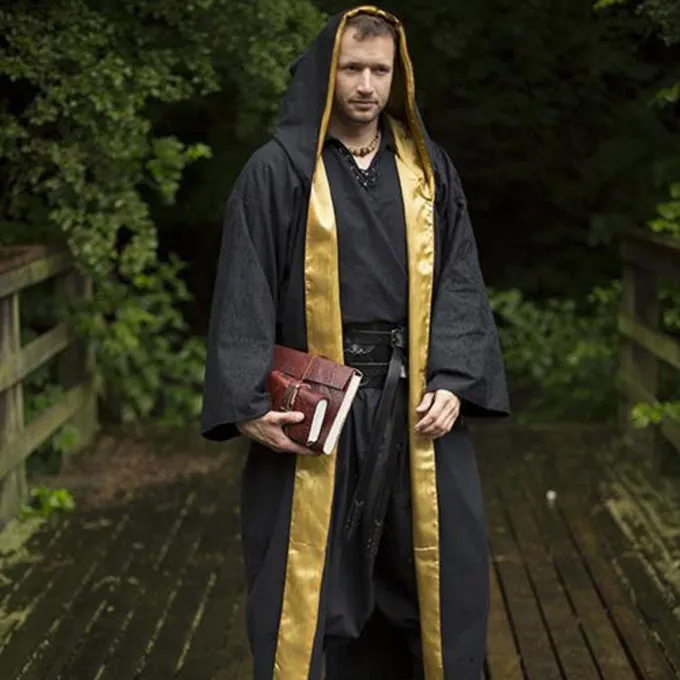 Epic Armoury Tovenaarsgewaad Zwart-geel 4 Epic Armoury Tovenaarsgewaad Zwart-geel - Afbeelding 3