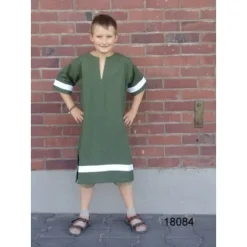 Leonardo Carbone Tuniek Marcus Voor Kinderen Groen-wit -Mode Winkel tuniek marcus voor kinderen groen wit 2