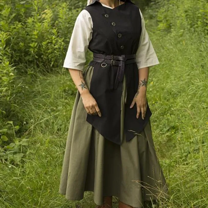 Epic Armoury Victoriaans Vest Dorian, Zwart 4 Epic Armoury Victoriaans Vest Dorian, Zwart - Afbeelding 2