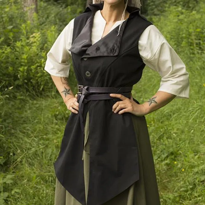 Epic Armoury Victoriaans Vest Dorian, Zwart 3 Epic Armoury Victoriaans Vest Dorian, Zwart