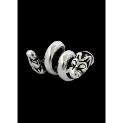 Viking Baardkraal Met Wolf Zilver