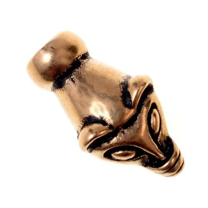 Viking Kettingeinde Met Wezelkop, Brons, Prijs Per Stuk 4 Viking Kettingeinde Met Wezelkop, Brons, Prijs Per Stuk - Afbeelding 2