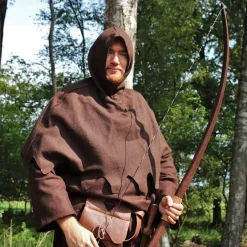 Leonardo Carbone Wollen Kaproen, Bruin -Mode Winkel wollen kaproen bruin 3