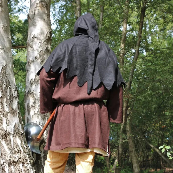 Leonardo Carbone Wollen Kaproen, Zwart 6 Leonardo Carbone Wollen Kaproen, Zwart - Afbeelding 4