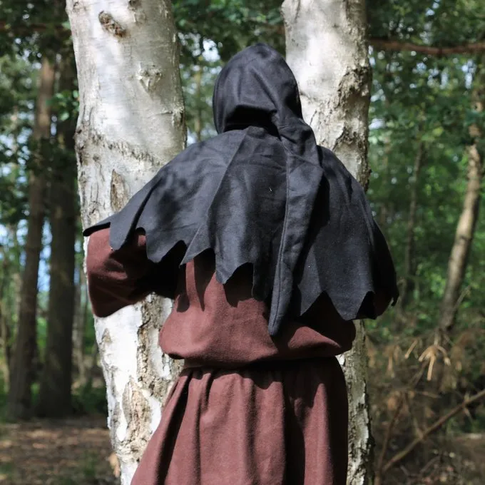 Leonardo Carbone Wollen Kaproen, Zwart 7 Leonardo Carbone Wollen Kaproen, Zwart - Afbeelding 5