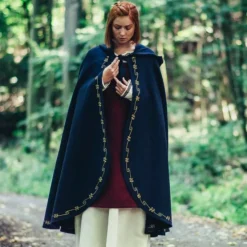 Leonardo Carbone Wollen Mantel Ceridwen, Blauw -Mode Winkel wollen mantel ceridwen blauw 3