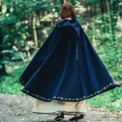 Leonardo Carbone Wollen Mantel Ceridwen, Blauw -Mode Winkel wollen mantel ceridwen blauw 4