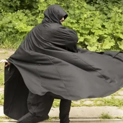 Epic Armoury Wollen Reismantel Zwart -Mode Winkel wollen reismantel zwart 4